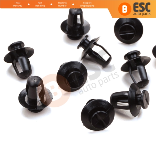 10 Pieces Side Moulding Clip 8565.35 for Citroën Peugeot