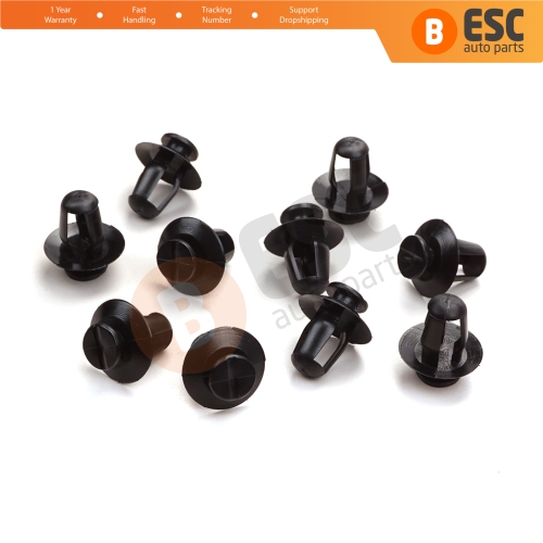 10 Pieces Side Moulding Clip 8565.35 for Citroën Peugeot