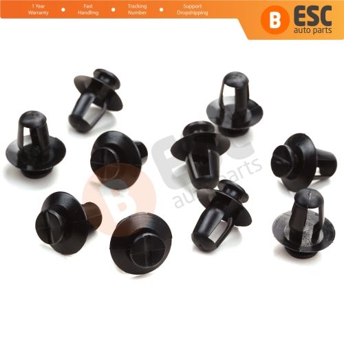 10 Pieces Side Moulding Clip 8565.35 for Citroën Peugeot