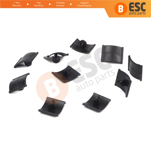 10 Pieces Hood Insulation Retainer Black for Opel Vauxhall 1162488 1162642 GM 90355604