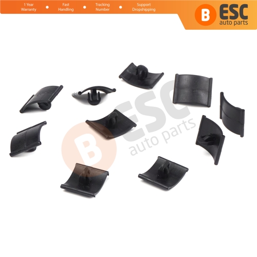 10 Pieces Hood Insulation Retainer Black for Opel Vauxhall 1162488 1162642 GM 90355604