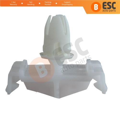 10 Pieces Front Fender Quarter Panel Moulding Clips With White Rubber Boot for Mercedes Benz 0019888081