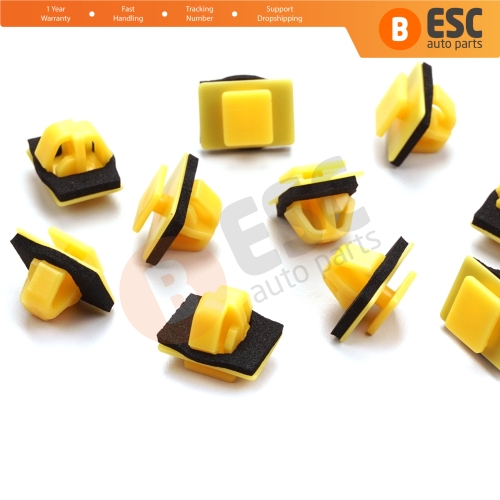 10 Pieces Body Side Moulding Clip with Sealer Yellow for Hyundai 87758 35000