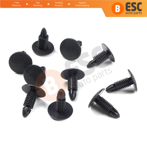 10 Pieces Trim Panel Retainer Black for Suzuki 0940910302