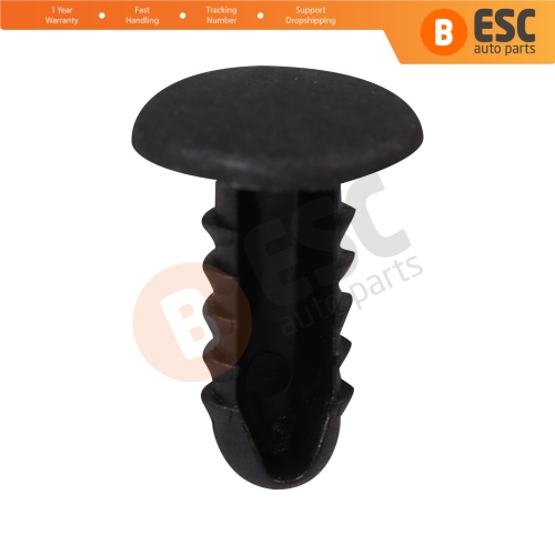 10 Pieces Fir Tree Fastener Black Nylon for Renault 7703077080