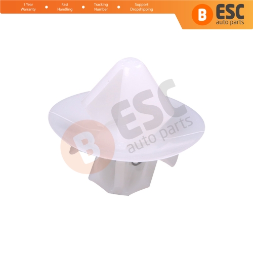 10 Pieces Side Moulding Clip White for Citroen 8565.48 Fiat 9408565488