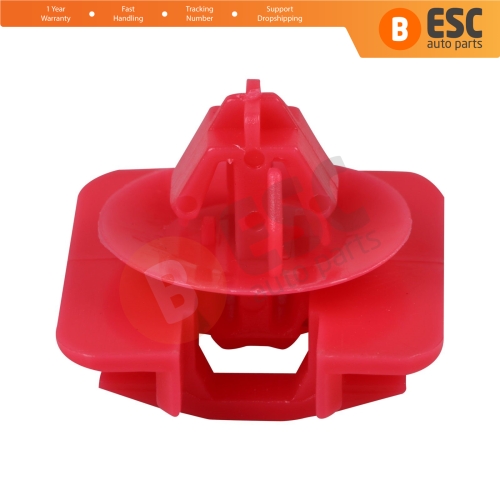 10 Pieces Side Moulding Clip for Renault Red Nylon Head Diameter  19mm