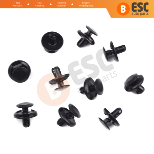 10 Pieces Fender Splash shield Push Type Retainer Black for Fiat 71741883 Suzuki 09409 07332 000 Toyota 90467 09164