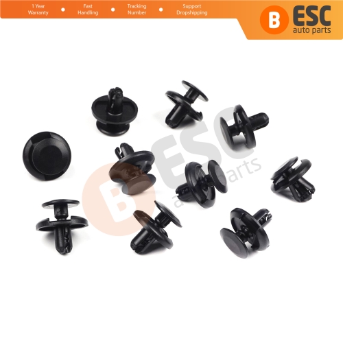 10 Pieces Fender Splash shield Push Type Retainer Black for Fiat 71741883 Suzuki 09409 07332 000 Toyota 90467 09164