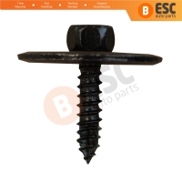 10 Pieces Screw with washer Black for Mercedes 2019900536