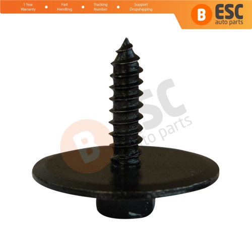 10 Pieces Screw with washer Black for Mercedes 2019900536