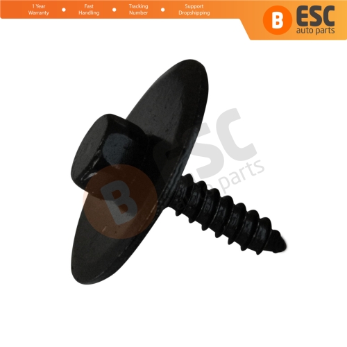 10 Pieces Screw with washer Black for Mercedes 2019900536