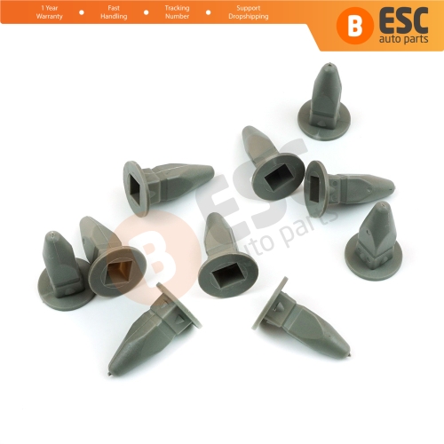 10 Pieces Plate ClipGray Lock Nut for VW 357868143