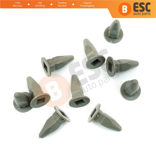 10 Pieces Plate ClipGray Lock Nut for VW 357868143