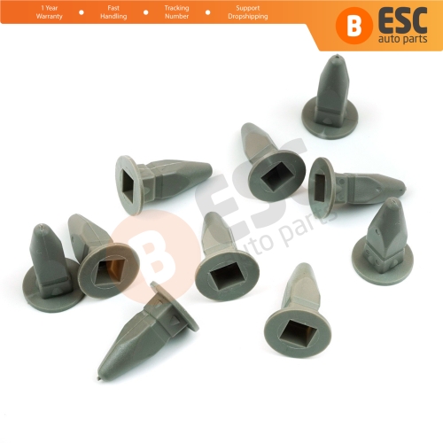 10 Pieces Plate ClipGray Lock Nut for VW 357868143