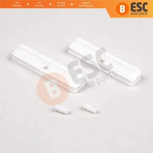 2 Pieces Window Glass Guide Track Clips for Fiat Doblo Punto Panda Bravo All Windows Alfa Romeo 147 Rear Windows