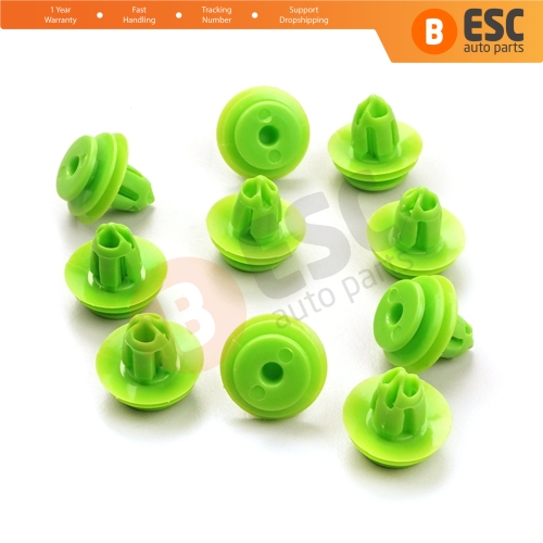 10 Pieces Door Panel Interior Trim Retainer Green Clips For Honda 91560 SZW 003