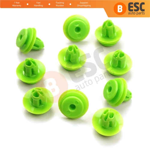 10 Pieces Door Panel Interior Trim Retainer Green Clips For Honda 91560 SZW 003