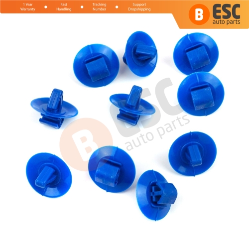 10 Pieces Side Moulding Clip 7703077420 Blue Color For Opel Nissan Iveco Renault