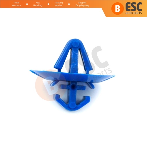 10 Pieces Side Moulding Clip 7703077420 Blue Color For Opel Nissan Iveco Renault