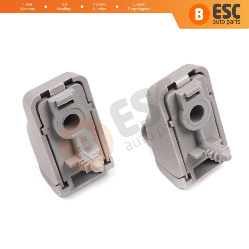 2 Pieces Sun Visor Holder Clips Hook Retainer Light Gray 735633192 For Fiat Tipo 356 Egea 2015-On