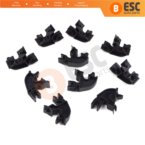 10 Pieces Bonnet Hood Support Bracket Clip for Vauxhall Opel GM 09114314