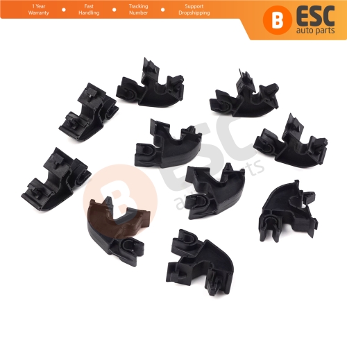 10 Pieces Bonnet Hood Support Bracket Clip for Vauxhall Opel GM 09114314