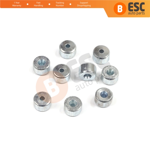 BCR008 Window Regulator Cable Wire Rope End Pin Stop Rivet 6x3.5/1.7 mm 100 Pcs