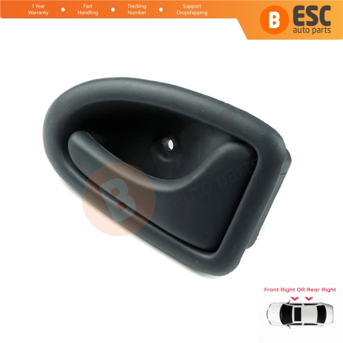 Interior Door Handle Front or Rear Right Door Gray 7700434717 for Renault Clio 2 Scenic 1 Trafic Logan 1 Daily 3 Master 2 Movano A Interstar