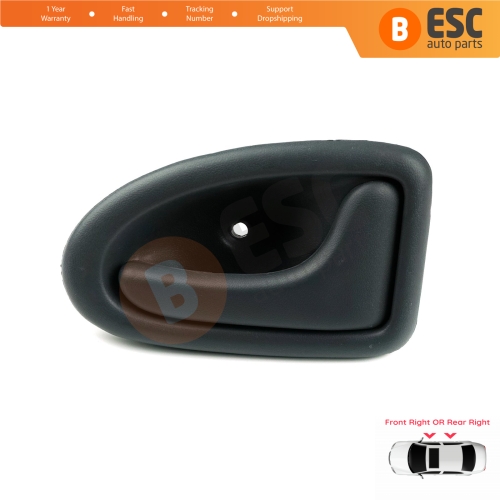 Interior Door Handle Front or Rear Right Door Gray 7700434717 for Renault Clio 2 Scenic 1 Trafic Logan 1 Daily 3 Master 2 Movano A Interstar