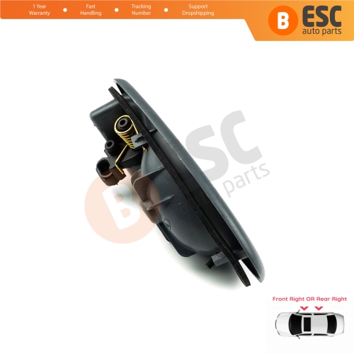 Interior Door Handle Front or Rear Right Door Gray 7700434717 for Renault Clio 2 Scenic 1 Trafic Logan 1 Daily 3 Master 2 Movano A Interstar