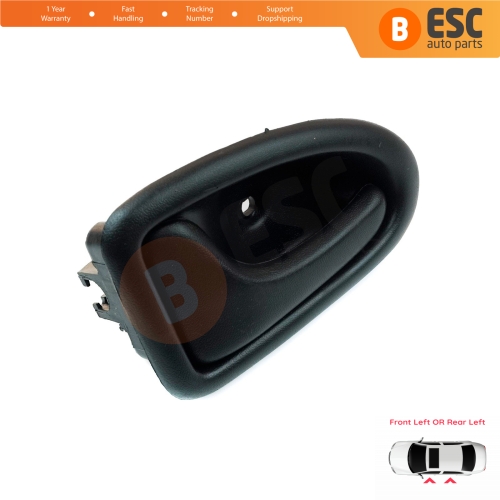 Interior Door Handle Left Door Black 8200028994 for Renault Megane MK1 1995-2002