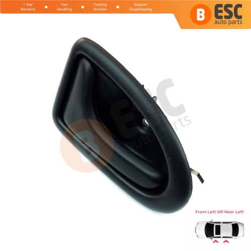 Interior Door Handle Left Door Black 8200028994 for Renault Megane MK1 1995-2002