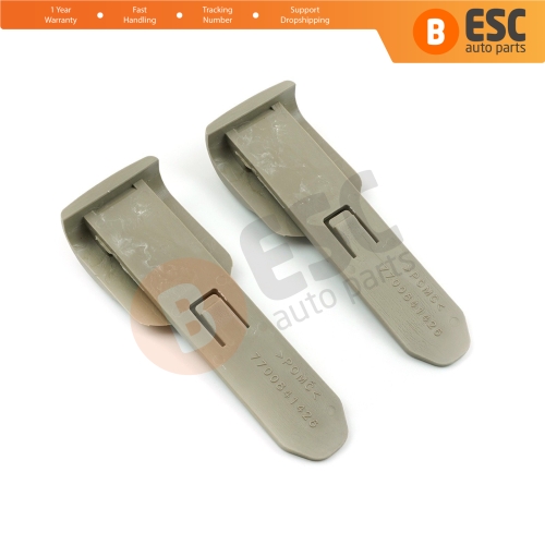 2 Pieces Rear Window Sun Visor Blind Curtain Clips for Renault Megane MK2 Fluence Samsung SM3