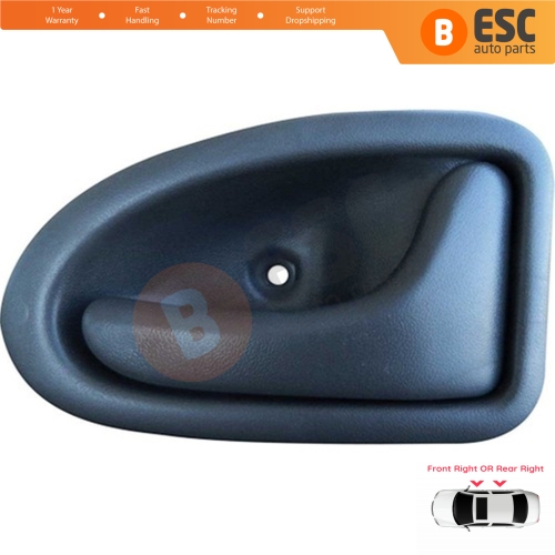 Interior Door Handle GRAY Right 8200028995 For Renault Megane 1 1995-2002