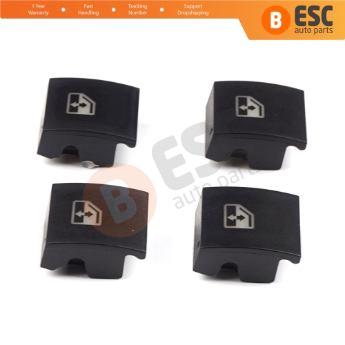 4 Pieces Window Switch Repair Button Cover 13228699 for Vauxhall Opel Astra H Zafira B Tigra B