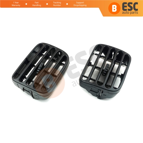 Air Vent Intake Grille Diffuser Set Black 7702258279 7702258280 for Renault Clio MK2 Symbol MK1 MK2 Thalia