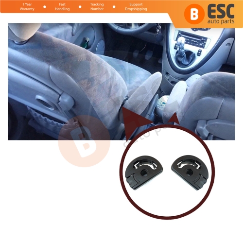 Front Seat Arm Armrest Mount Bracket Set 8830TJ for Peugeot 307 Partner Citroen Berlingo Picasso