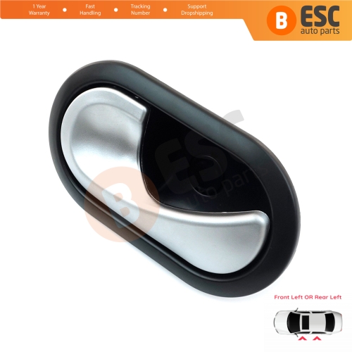 Interior Door Handle Left 8200730861 For Renault Megane Scenic Modus Kangoo Twingo MK2 Clio MK3 Sandero MK1