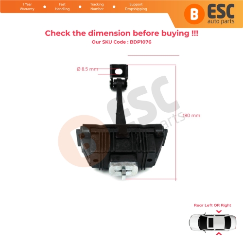 Rear Door Hinge Brake Stop Check Strap Limiter 5122840256 for BMW X5 E53