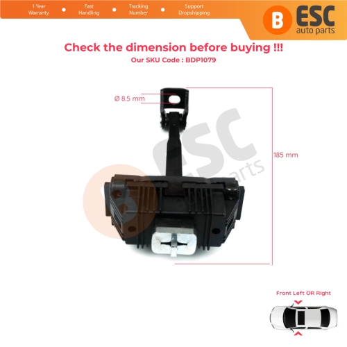 Front Door Hinge Brake Stop Check Strap Limiter 51218402502 for BMW X5 E53