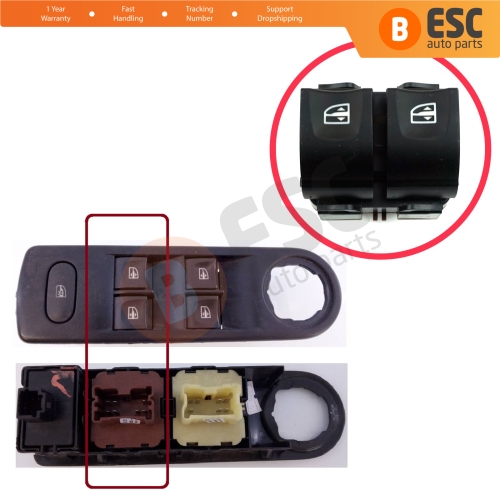 Window Regulator Driver Door Switch  254113300R For Renault Captur Clio 4 Zoe Dacia Duster Lodgy