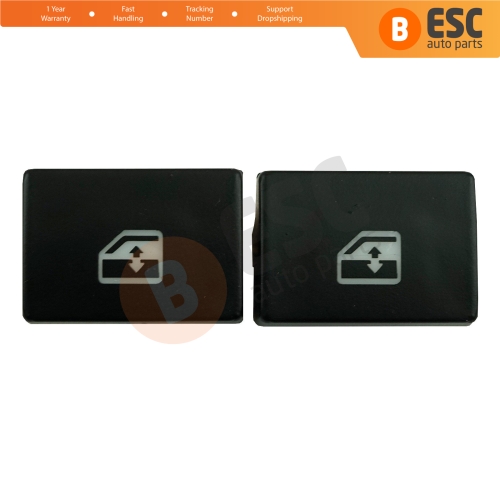 2 Pieces Master Window Lifter Switch Button Cover Front Left 81258067092 For MAN Truck TG Series