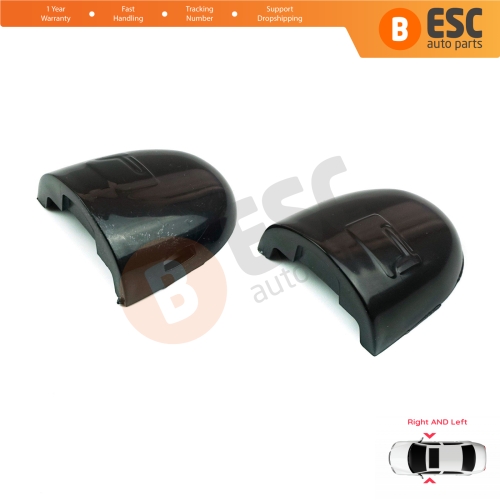 Left Right Door Handle Key Lock Cover Cap Set Black for Renault Megane Scenic Laguna 2 Primera P12 Espace 4 Vel Satis Clio 3 Modus Koleos