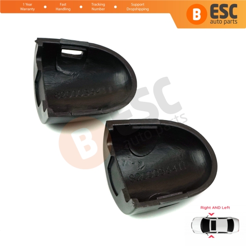 Left Right Door Handle Key Lock Cover Cap Set Black for Renault Megane Scenic Laguna 2 Primera P12 Espace 4 Vel Satis Clio 3 Modus Koleos