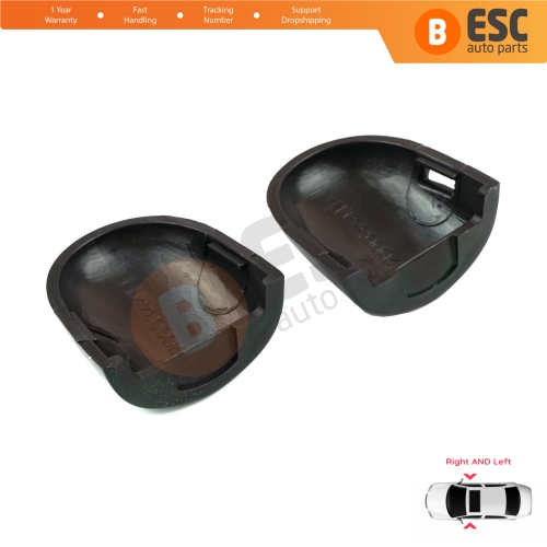 Left Right Door Handle Key Lock Cover Cap Set Black for Renault Megane Scenic Laguna 2 Primera P12 Espace 4 Vel Satis Clio 3 Modus Koleos