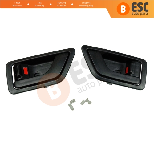 Interior Door Handle 82610 1C000 82620 1C000 Black Left Right Set for Hyundai Getz TB Click