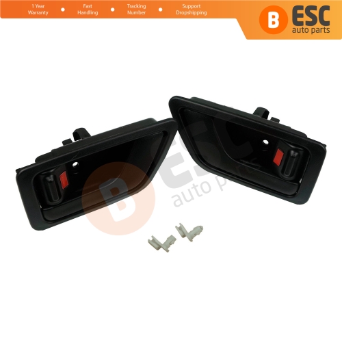 Interior Door Handle 82610 1C000 82620 1C000 Black Left Right Set for Hyundai Getz TB Click