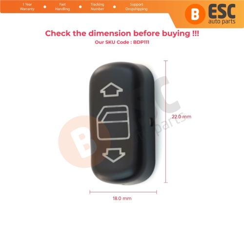 Rounded Edge Window Switch Button Cover 2108208210 for Mercedes W202 W210 W140