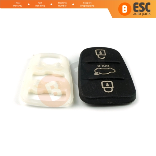 Rubber Pad 3 Button Flip Car Remote Key Shell Insert Case Cover For Hyundai Kia